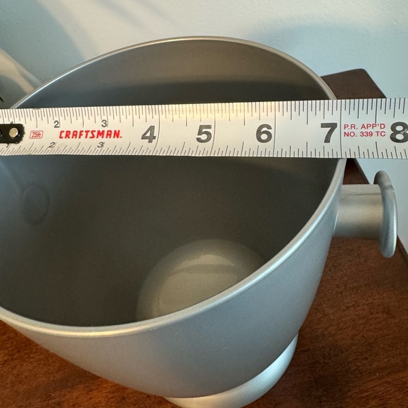 NOS - CRATE & BARREL WINE CHILLING ICE BUCKET PEARL GREY, MADE IN FRANCE 435–805 - Picture 7 of 8